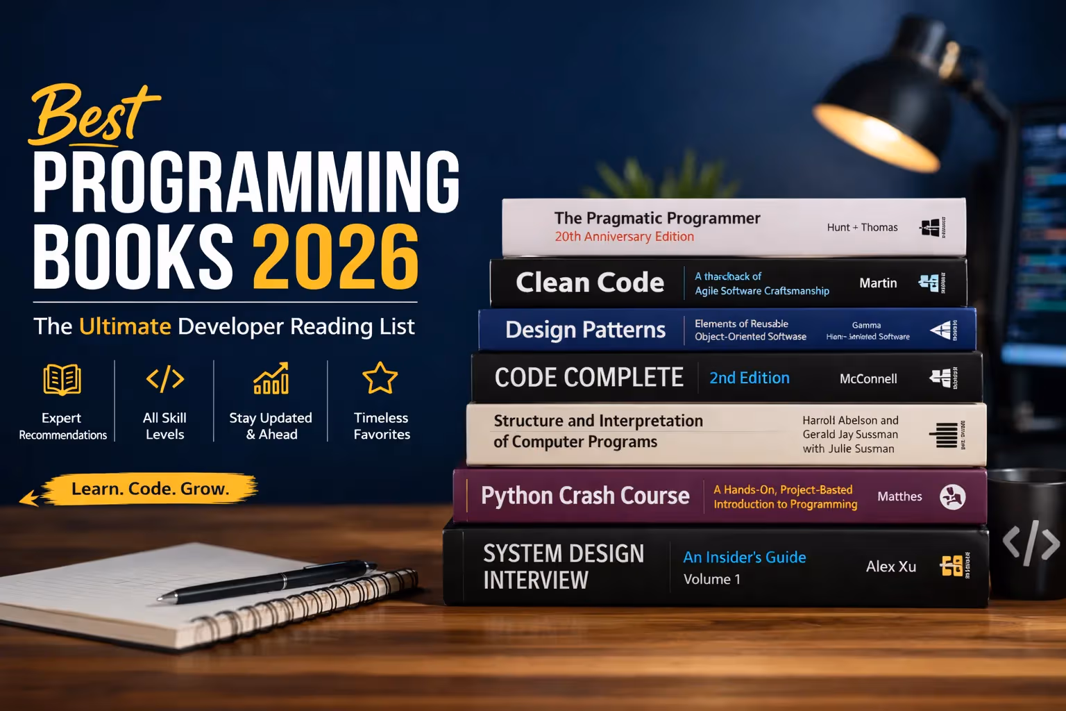 Best Programming Books 2026: The Ultimate Developer Reading List
