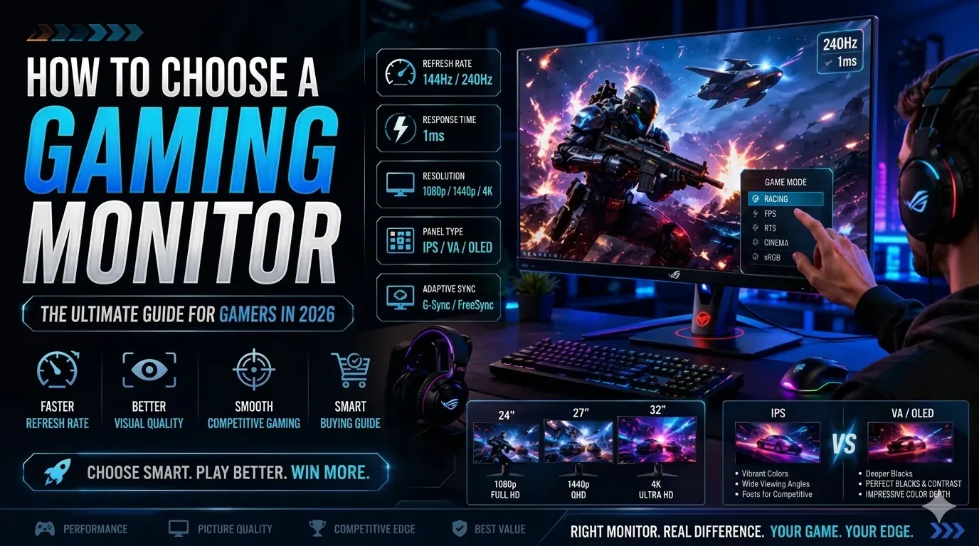 How to Choose a Gaming Monitor: The Ultimate Guide for Gamers in 2026