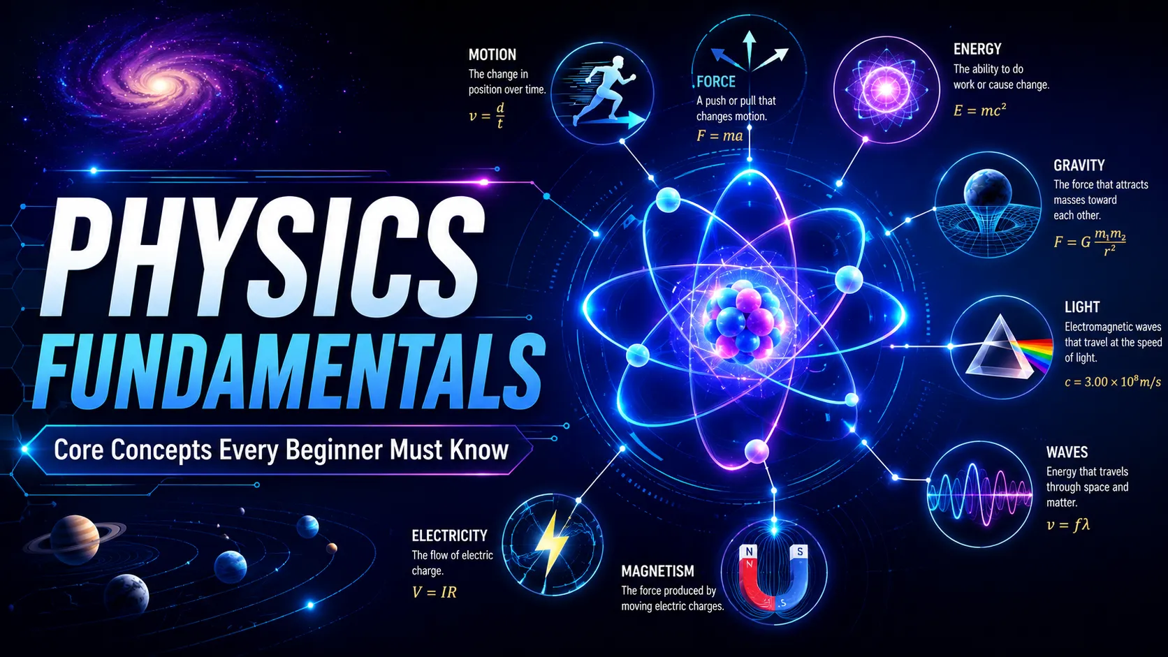Physics Fundamentals: Core Concepts Every Beginner Must Know