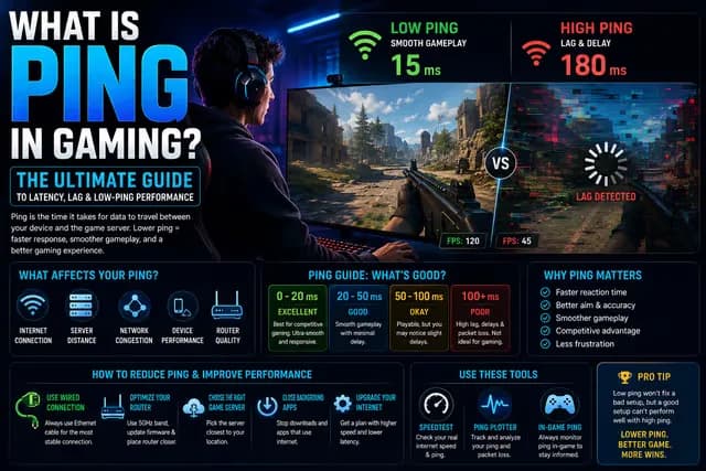 What Is Ping in Gaming? The Ultimate Guide to Latency, Lag & Low-Ping Performance